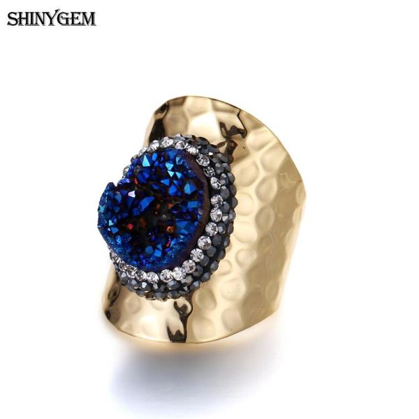 cluster rings shinygem gold plating druzy finger sparkling irregular rainbow crystal exaggerated big natural stone for women, Golden;silver
cluster rings shinygem gold plating druzy finger sparkling irregular rainbow crystal exaggerated big natural stone for women, Golden;silver