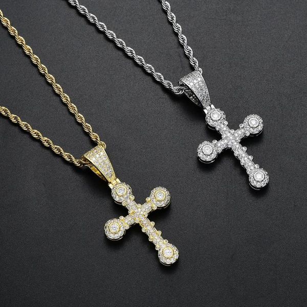 cross-border hip-hop jewelry cross pendant copper inlaid zircon necklace hip-hop factory direct sales, Silver
cross-border hip-hop jewelry cross pendant copper inlaid zircon necklace hip-hop factory direct sales, Silver