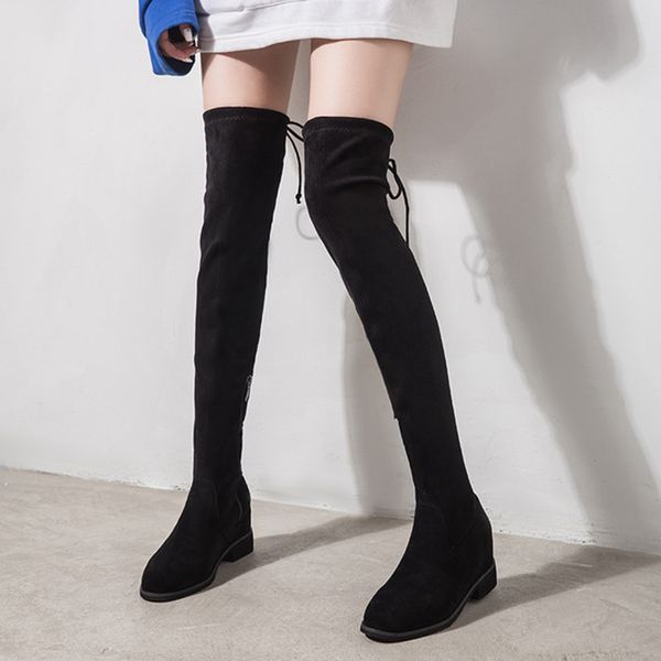 high women's boot winter fashion stretch fabric thigh high boots for women autumn shoes warm winter boots female warm long boot, Black
high women's boot winter fashion stretch fabric thigh high boots for women autumn shoes warm winter boots female warm long boot, Black
