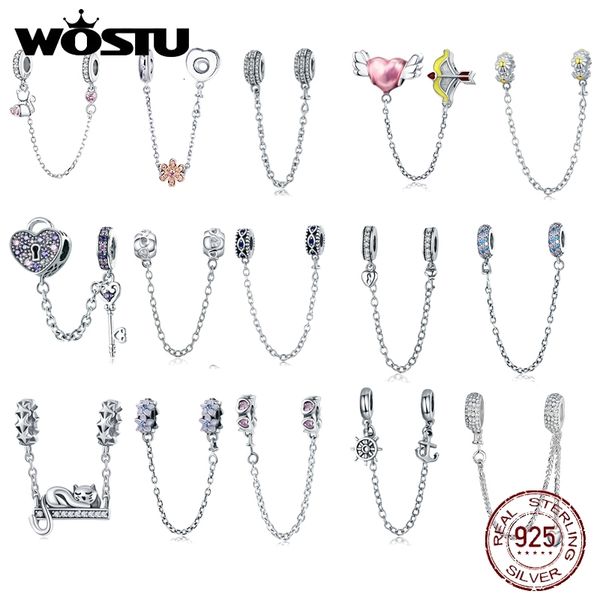 wostu real 925 sterling silver pave inspiration safety chain charm with clear cz fit original bracelet authentic jewelry gift
wostu real 925 sterling silver pave inspiration safety chain charm with clear cz fit original bracelet authentic jewelry gift