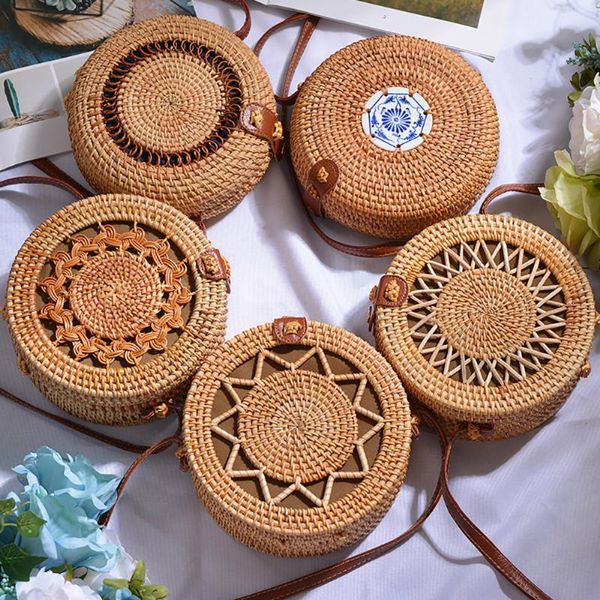 summer women woven rattan bag round straw shoulder bag exotic beach style fashion hollow messenger crossbody ecological
summer women woven rattan bag round straw shoulder bag exotic beach style fashion hollow messenger crossbody ecological