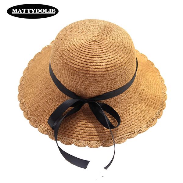 wide brim hats mattydolie summerhat girl black ribbon bow straw hat dome side outdoor beach solid color sun 2021, Blue;gray
wide brim hats mattydolie summerhat girl black ribbon bow straw hat dome side outdoor beach solid color sun 2021, Blue;gray