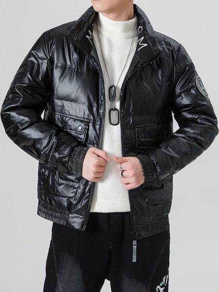 down jacket men 2020 new korean fashion brand winter thick jacket short handsome versatile lightweight stand-up collar, Black
down jacket men 2020 new korean fashion brand winter thick jacket short handsome versatile lightweight stand-up collar, Black