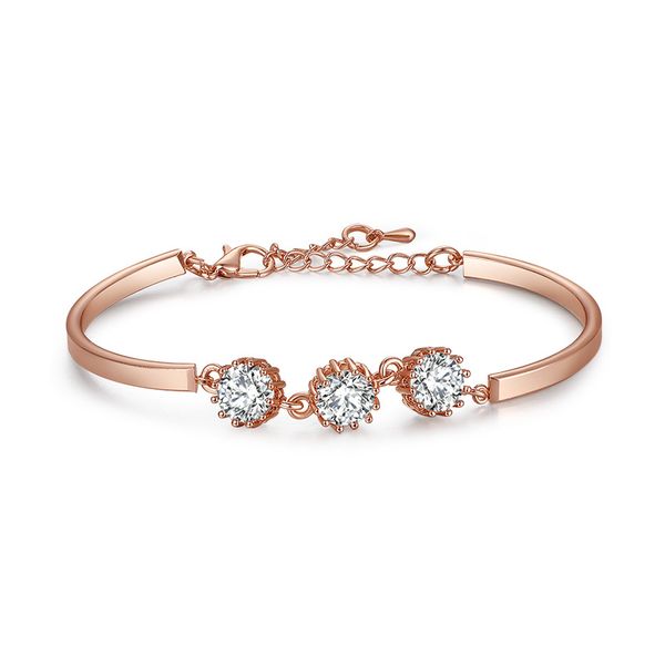 fashion rose gold cubic zirconia bracelets for women accessories adjustable round crystal charm bracelet luxury jewelry, Black
fashion rose gold cubic zirconia bracelets for women accessories adjustable round crystal charm bracelet luxury jewelry, Black