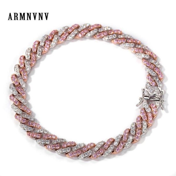 armnvnv fashion colorful micro pave cubic zircon bracelet all iced out 7" 8" length cuban chain hip hop jewelry for male female, Black
armnvnv fashion colorful micro pave cubic zircon bracelet all iced out 7" 8" length cuban chain hip hop jewelry for male female, Black