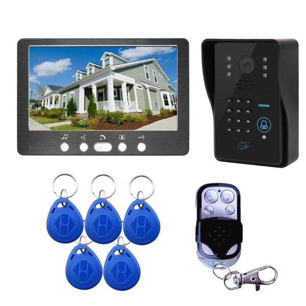 video door phones 7" phone doorbell intercom entry system + ir rfid code keypad camera remote
video door phones 7" phone doorbell intercom entry system + ir rfid code keypad camera remote