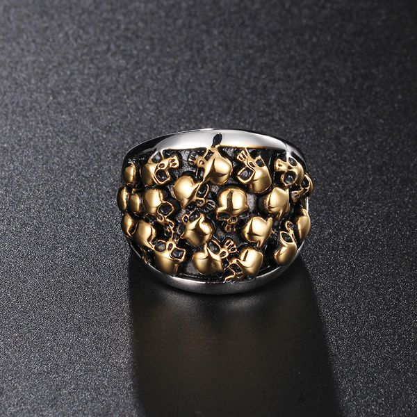 cluster rings trustylan selling punk rock never fade gold color stainless steel skull for men variety skeleton biker jewelry anel, Golden;silver
cluster rings trustylan selling punk rock never fade gold color stainless steel skull for men variety skeleton biker jewelry anel, Golden;silver