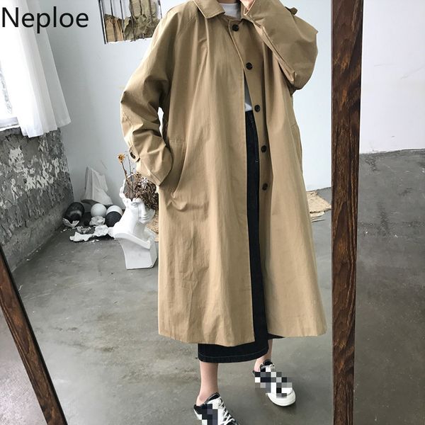 neploe 2020 new elegant women fashion long trench coat female solid cardigan straight windbreaker vintage outwear spring 1b637, Tan;black
neploe 2020 new elegant women fashion long trench coat female solid cardigan straight windbreaker vintage outwear spring 1b637, Tan;black