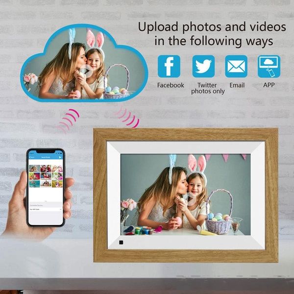 10.1inch gift picture touch screen wifi video 1080p alarm clock hd display digital p frame 16gb storage electronic album
10.1inch gift picture touch screen wifi video 1080p alarm clock hd display digital p frame 16gb storage electronic album