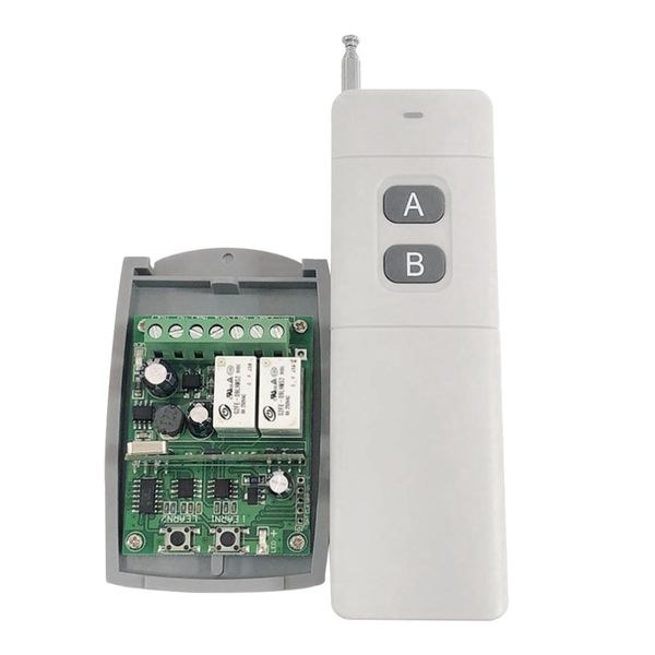 universal wireless remote control switch - 2ch relay receiver module, rf remote (433mhz) transmitter for smart home appliances - white
universal wireless remote control switch - 2ch relay receiver module, rf remote (433mhz) transmitter for smart home appliances - white