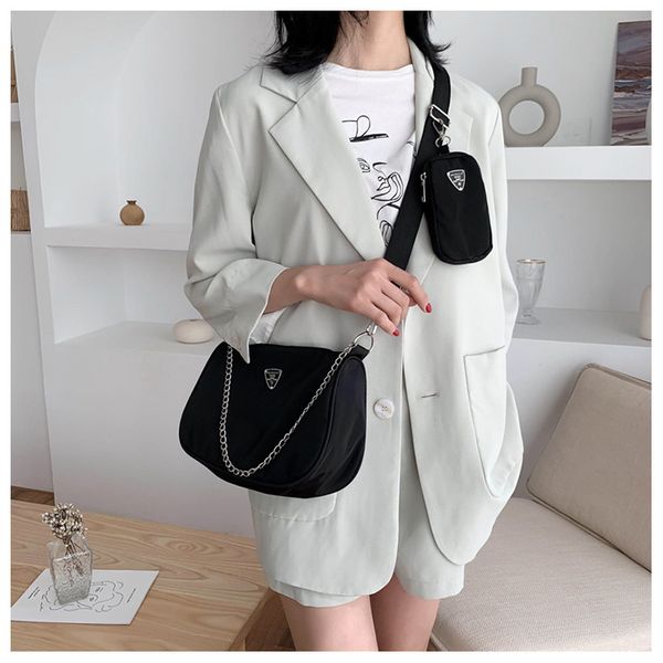 women handbag and purse 2020 new two pieces bag set nylon chain strap shoulder bag letter women's messenger crossbody
women handbag and purse 2020 new two pieces bag set nylon chain strap shoulder bag letter women's messenger crossbody
