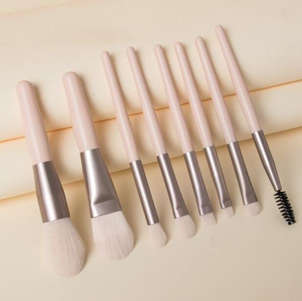 wood handle makeup brushes set 8pcs brush tools for eyeshadow blush eyebrow cosmetices soft hair mini portable eye make-up accessories
wood handle makeup brushes set 8pcs brush tools for eyeshadow blush eyebrow cosmetices soft hair mini portable eye make-up accessories