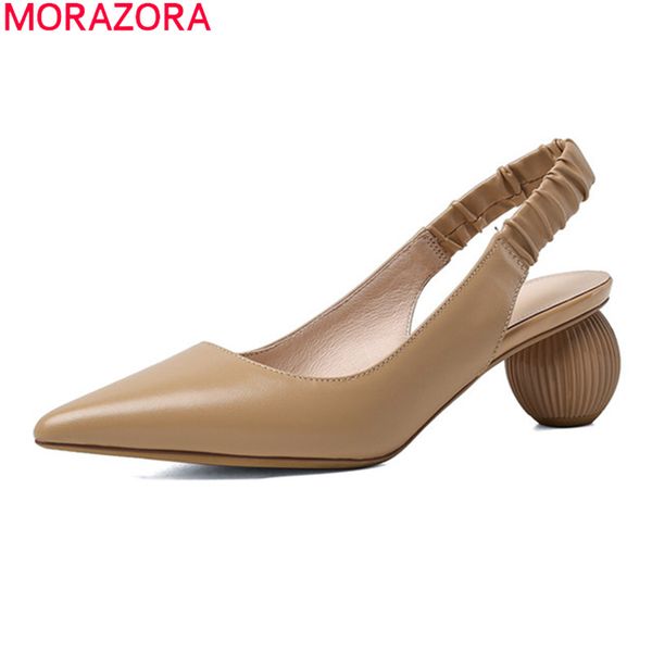 dress shoes morazora 2021 summer women pumps genuine leather shallow ladies thick heels pointed toe office apricot beige, Black
dress shoes morazora 2021 summer women pumps genuine leather shallow ladies thick heels pointed toe office apricot beige, Black