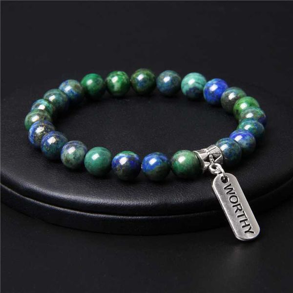 natural phoenix lapis lazuli blue green gem stone bracelet for men women silver color metal id charm bracelets family love gifts, Black 
natural phoenix lapis lazuli blue green gem stone bracelet for men women silver color metal id charm bracelets family love gifts, Black