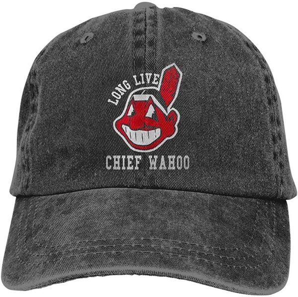 long live chief wahoo sports denim cap adjustable snapback casquettes plain baseball cowboy hat black, Blue;gray
