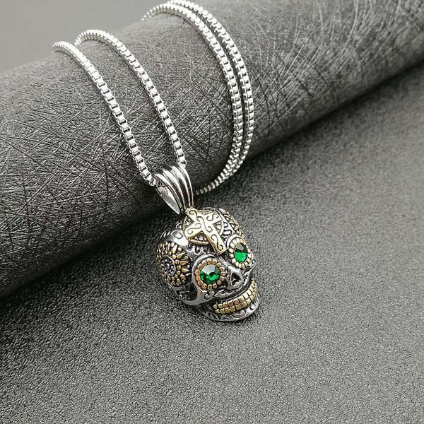 punk gothic stainless steel cross skull pendant necklaces for men retro jewelry drop shipping, Silver
punk gothic stainless steel cross skull pendant necklaces for men retro jewelry drop shipping, Silver