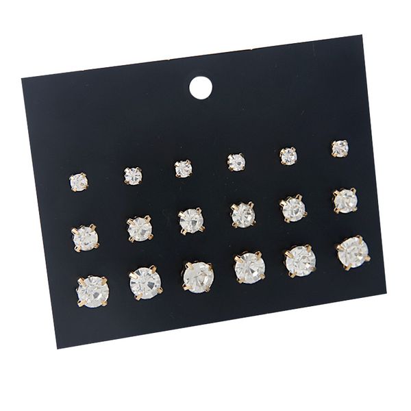 9 pairs/set minimalism crystal rhinestone earrings for women gold/silver color stud earrings 2020 brinco bulk price, Golden;silver
9 pairs/set minimalism crystal rhinestone earrings for women gold/silver color stud earrings 2020 brinco bulk price, Golden;silver