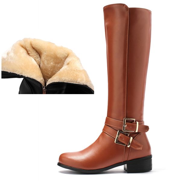 plus size women's winter high boots fashion black brown warm fur snow boots casual knee high buckle women's winter shoes
plus size women's winter high boots fashion black brown warm fur snow boots casual knee high buckle women's winter shoes