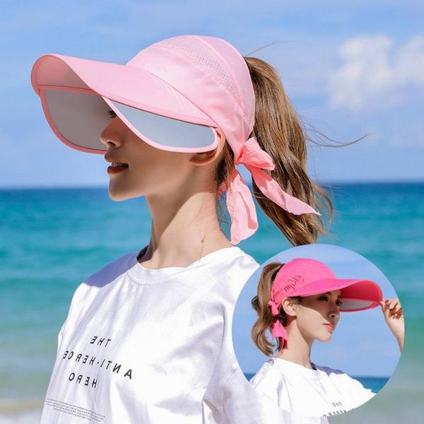 women's hats 2020 summer fashion korean style bowknot big visor cap color matching beach sun hat, Blue;gray
women's hats 2020 summer fashion korean style bowknot big visor cap color matching beach sun hat, Blue;gray
