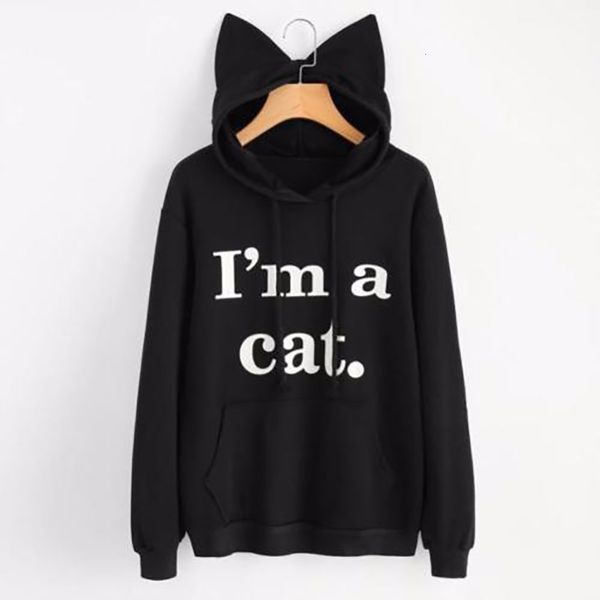 new novelty women hoodies fashion cat ear sweatshirts tracksuits women hoodies girl winter cute letter print hooded jacket, Black
new novelty women hoodies fashion cat ear sweatshirts tracksuits women hoodies girl winter cute letter print hooded jacket, Black