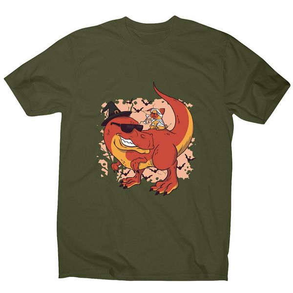 halloween pug and dinosaur - funny halloween men's t-shirt gyms fitness tee shirt