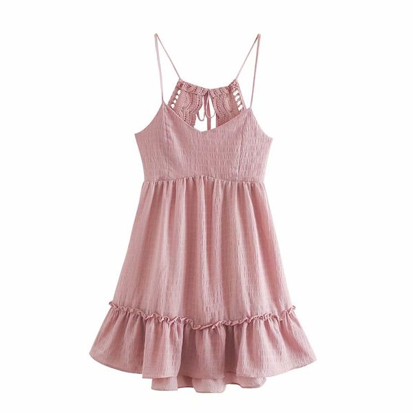 casual dresses 2021 autumn women dress pink solid ruffles spaghetti strap backless v-neck above knee fashion female clothes, Black;gray
casual dresses 2021 autumn women dress pink solid ruffles spaghetti strap backless v-neck above knee fashion female clothes, Black;gray