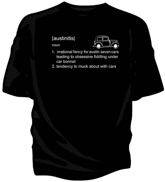 2019 new brand male tshirt british classic car fans seven 7 classic car t-shirt - 'austinitis' definition.design t-shirt
2019 new brand male tshirt british classic car fans seven 7 classic car t-shirt - 'austinitis' definition.design t-shirt