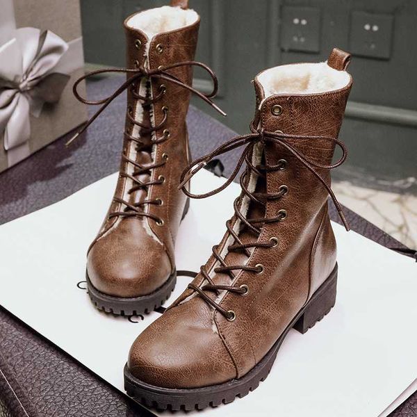 rimocy women ankle boots vintage soft leather lace up ladies motorcycle boots female short fur winter snow black brown
rimocy women ankle boots vintage soft leather lace up ladies motorcycle boots female short fur winter snow black brown