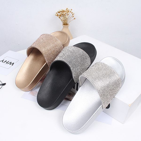rhinestone women slippers flip flops summer slides women shoes crystal diamond bling beach slides sandals casual shoes slip on, Black
rhinestone women slippers flip flops summer slides women shoes crystal diamond bling beach slides sandals casual shoes slip on, Black