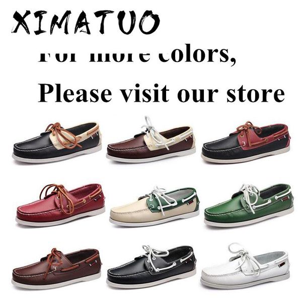genuine leather shoes men boat shoes mens casual loafers genuine oil wax leather handmade moccasins driving, Black
genuine leather shoes men boat shoes mens casual loafers genuine oil wax leather handmade moccasins driving, Black