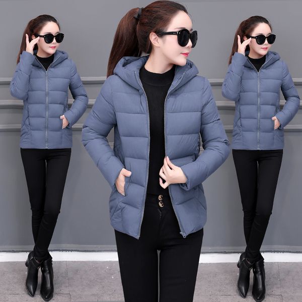 2020 women new down cotton winter hooded jacket coat warm loose short outerwear casual female bread clothing cotton basic coats, Black
2020 women new down cotton winter hooded jacket coat warm loose short outerwear casual female bread clothing cotton basic coats, Black