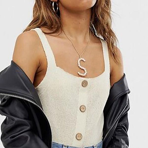 2020 long decorated single-layer alphabet pearl necklaces for women girls paragraph gold color temperament party jewelry gifts, Silver
2020 long decorated single-layer alphabet pearl necklaces for women girls paragraph gold color temperament party jewelry gifts, Silver