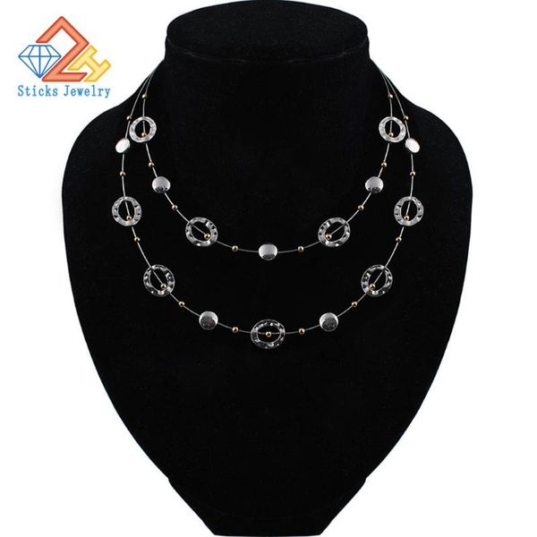 charm two layer necklace european and american fashion jewelry big cable linking wholesale, Golden;silver
charm two layer necklace european and american fashion jewelry big cable linking wholesale, Golden;silver