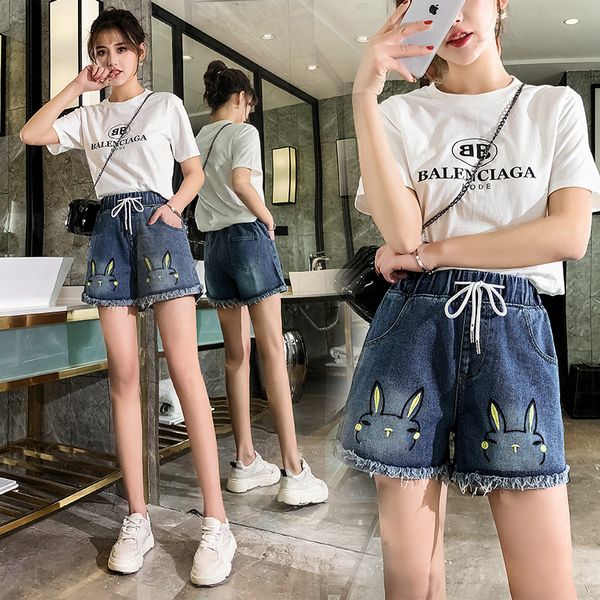 women's jeans embroidered tightly waisted women summer cotton denim shorts 2021 loose large type casual female waist, Blue
women's jeans embroidered tightly waisted women summer cotton denim shorts 2021 loose large type casual female waist, Blue