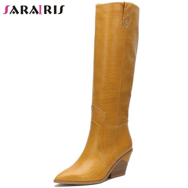 sarairis 2020 plus size 33-46 fashion comfortable chunky heels knee high boots women shoes western boots shoes woman, Black
sarairis 2020 plus size 33-46 fashion comfortable chunky heels knee high boots women shoes western boots shoes woman, Black