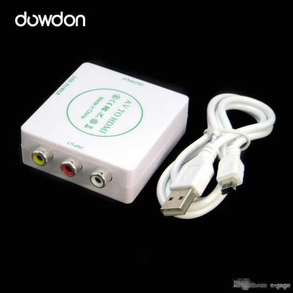 720p av to hdmi hd video audio converter box adapter for pc laptv us with mini usb cable for dvd pc projector
720p av to hdmi hd video audio converter box adapter for pc laptv us with mini usb cable for dvd pc projector