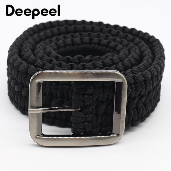 deepeel1pc 8*120cm men's umbrella rope tactical belt hand-woven outdoor waistband adventure wilderness survival functional belts, Black;brown
deepeel1pc 8*120cm men's umbrella rope tactical belt hand-woven outdoor waistband adventure wilderness survival functional belts, Black;brown
