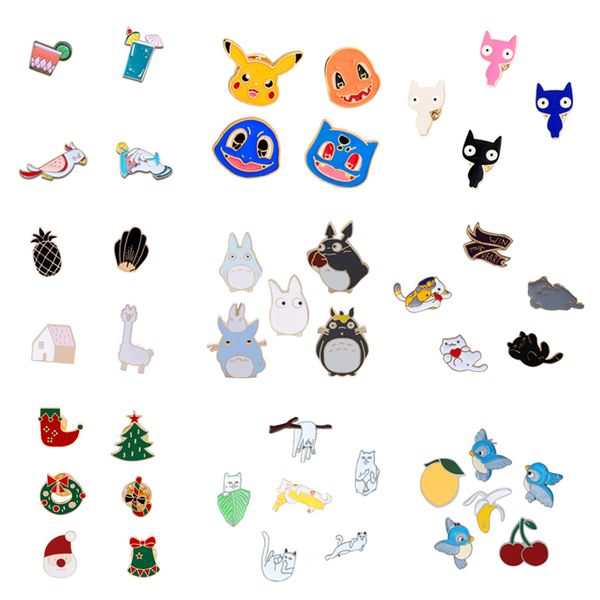 pins, brooches 3~6 pcs/set fashion brooch parrot cat bird penguin panda pineapple christmas cute cartoon enamel pin metal pins jewelry, Gray
pins, brooches 3~6 pcs/set fashion brooch parrot cat bird penguin panda pineapple christmas cute cartoon enamel pin metal pins jewelry, Gray
