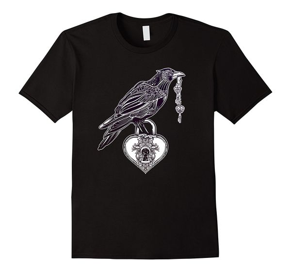 2018 summer fashion & tee print casual cotton male stay weird - raven with heart tshirt - vintage engraving tee shirt maker
2018 summer fashion & tee print casual cotton male stay weird - raven with heart tshirt - vintage engraving tee shirt maker