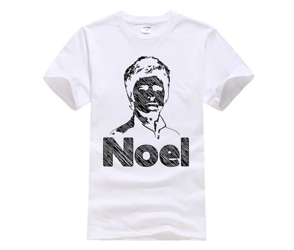 fashion t-shirt trendy cool 100% cotton o-neck printed t-shirt noel gallagher sketch t-shirt men
