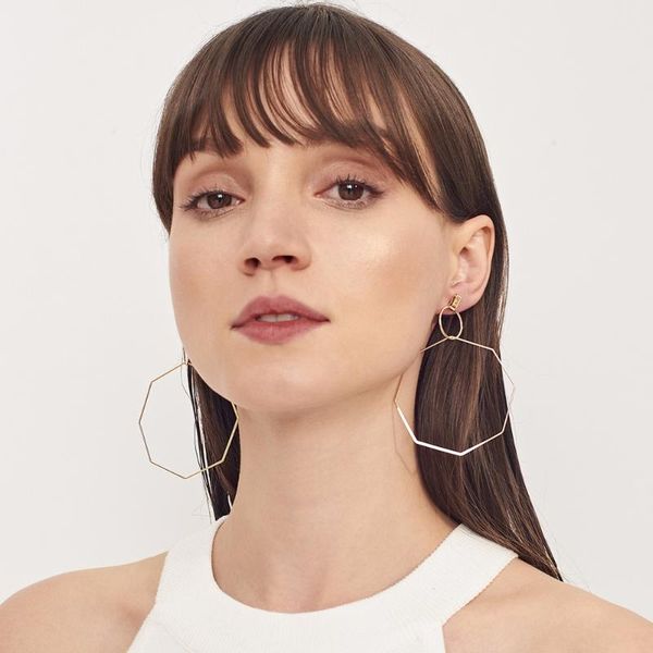 ingemark new european geometric polygon dangle earrings for women big hollow octagon drop earrings pendientes fashion jewelry, Silver
ingemark new european geometric polygon dangle earrings for women big hollow octagon drop earrings pendientes fashion jewelry, Silver