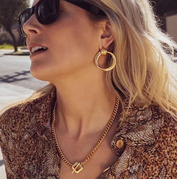 stud yhpup trendy punk metal round earrings minimalist gold color geometric copper jewelry aros mujer oreja gift 2021, Golden;silver
stud yhpup trendy punk metal round earrings minimalist gold color geometric copper jewelry aros mujer oreja gift 2021, Golden;silver