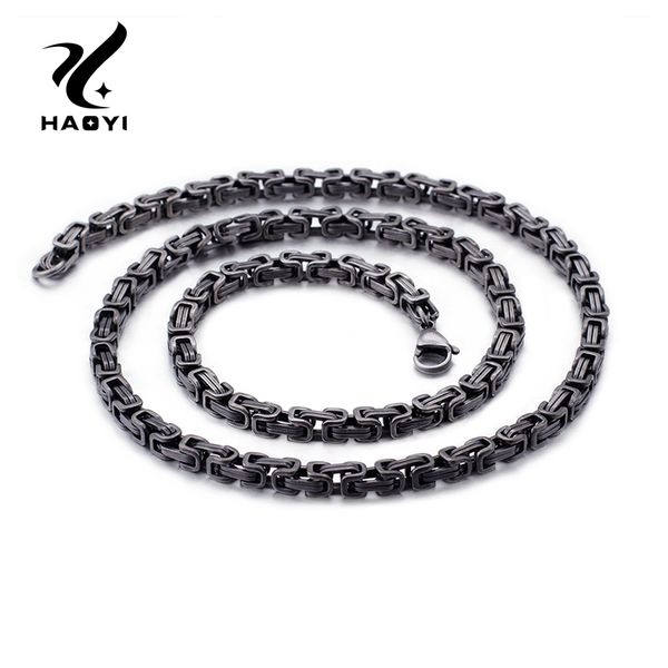 4/5mm width titanium stainless steel long byzantine chain necklace for men boy male punk jewelry, Silver
4/5mm width titanium stainless steel long byzantine chain necklace for men boy male punk jewelry, Silver