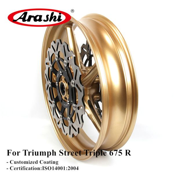 arashi 1 set for street triple 675 r 2009 2010 2011 2012 front wheel rim front brake disc set 675r 09-12
arashi 1 set for street triple 675 r 2009 2010 2011 2012 front wheel rim front brake disc set 675r 09-12