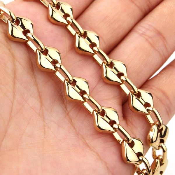 coffee beans link chain 10mm necklace for men stainless steel rope link chain necklaces fashion hip hop men jewelry, Silver
coffee beans link chain 10mm necklace for men stainless steel rope link chain necklaces fashion hip hop men jewelry, Silver