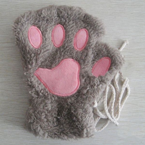 fashion winter women plush gloves cute bear cat claw mittens short fingerless ladies girls half finger glove a66, Blue;gray
fashion winter women plush gloves cute bear cat claw mittens short fingerless ladies girls half finger glove a66, Blue;gray
