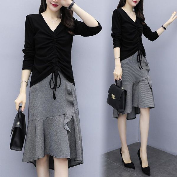 fashion suit large size women's clothing fat sister early autumn 2020 fashionsuit fashionnew belly-covering slimming dress two-piece fa, Gray
fashion suit large size women's clothing fat sister early autumn 2020 fashionsuit fashionnew belly-covering slimming dress two-piece fa, Gray