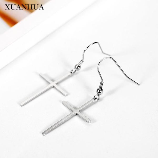 dangle & chandelier xuanhua crosses drop earrings for women stainless steel jewelry woman 2021 long summer accessories, Silver
dangle & chandelier xuanhua crosses drop earrings for women stainless steel jewelry woman 2021 long summer accessories, Silver
