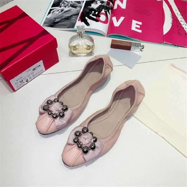 new spring/autumn genuine leather women's shoes fashion solid casual loafers foldable ballet flats slip-on shallow women's flats, Black
new spring/autumn genuine leather women's shoes fashion solid casual loafers foldable ballet flats slip-on shallow women's flats, Black