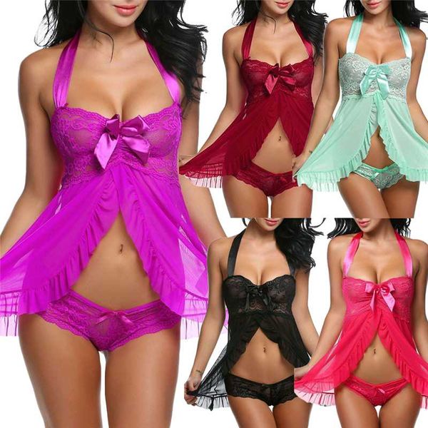 lingerie women sleepwear lace dress g-string sets ladies underwear babydoll chemise nightwear see-through mesh nightdress, Red;black
lingerie women sleepwear lace dress g-string sets ladies underwear babydoll chemise nightwear see-through mesh nightdress, Red;black